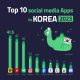 Most popular Korean social media (2023)